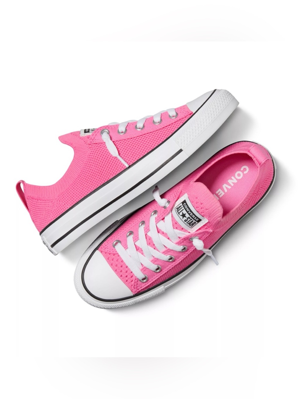 NEW Converse Chuck Taylor All Star Shoreline Pink Knit Women's Slip-On SZ-5.5